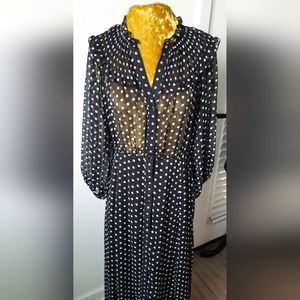 Zara polka dot dress size L
